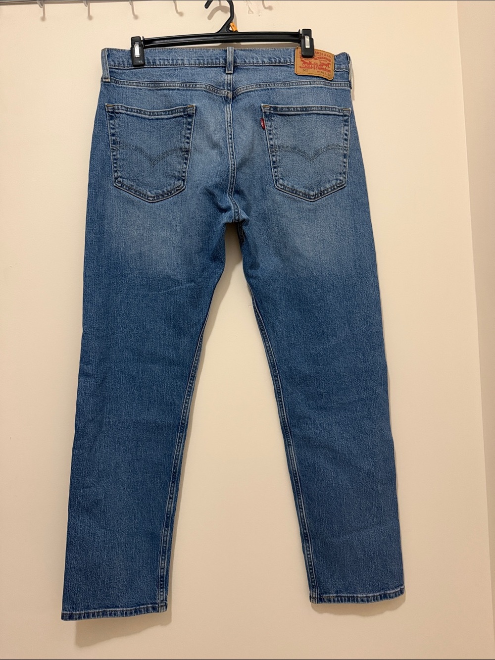 Levi's Straight-Leg Jeans in Medium Blue Denim